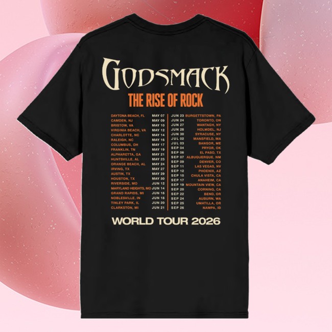 Godsmack Store Merch The Rise Of Rock Admat Itin Tee