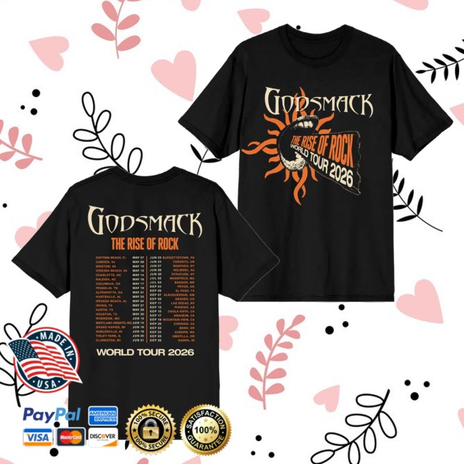 Godsmack Store Merch The Rise Of Rock Admat Itin Tee