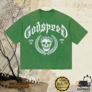 Godspeed Newyork Merch Shop Victor Crest T-Shirt (Green)