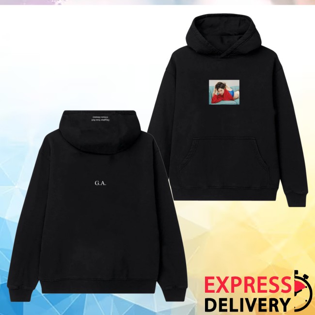 Gracie Abrams Merch Store Daughter From Hell G.A. Photo Black Hoodie