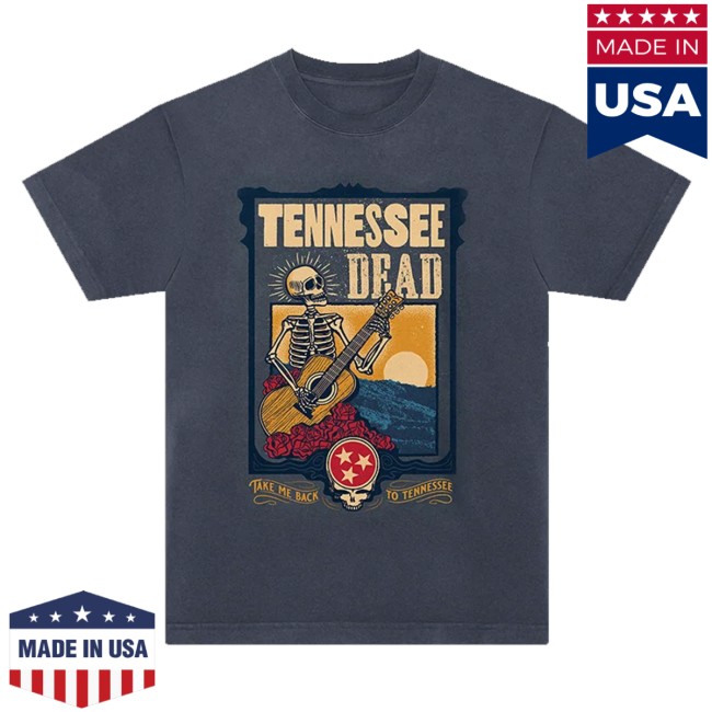 Grateful Dead Merch Store Tennessee United States Of Dead T-Shirt