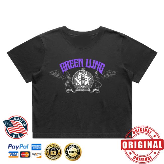 Green Lung Merch Shop Store The Necropolitan Club Crop Tee Black