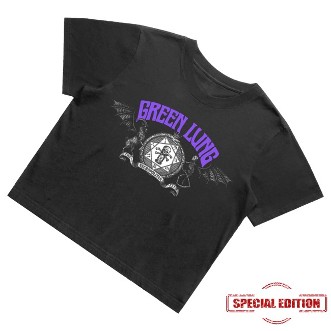 Green Lung Merch Store The Necropolitan Club Crop Tee Black
