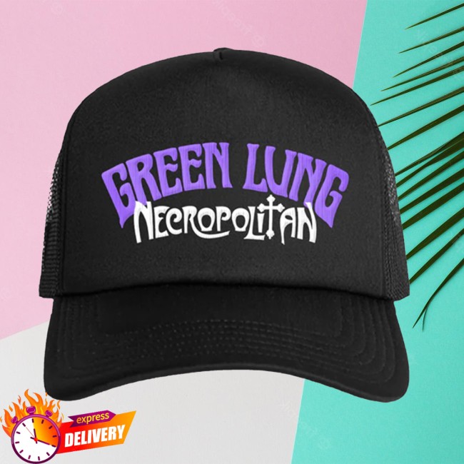 Green Lung Store Merch Necropolitan Trucker Cap Black