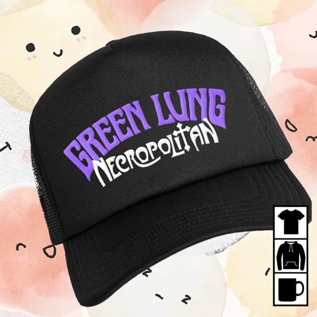 Green Lung Store Merch Necropolitan Trucker Cap Black