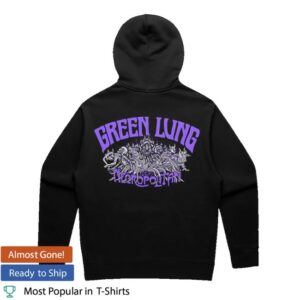 Green Lung Store Merch Necropolitan Zip Hoodie Black
