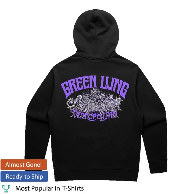 Green Lung Store Merch Necropolitan Zip Hoodie Black
