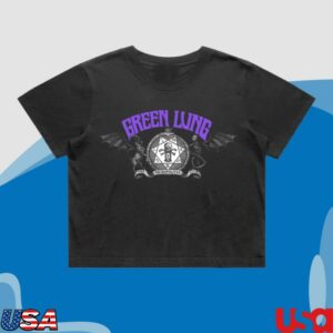 Green Lung Store Merch The Necropolitan Club Crop Tee Black