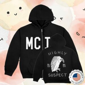 Highly Suspect Merch Shop Store Mcid Vulture Black Zip Up Hoodie