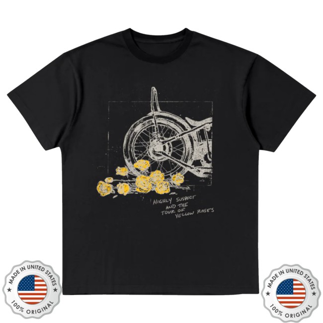 Highly Suspect Store Merch Tour Of The Yellow Roses Dateback T-Shirt