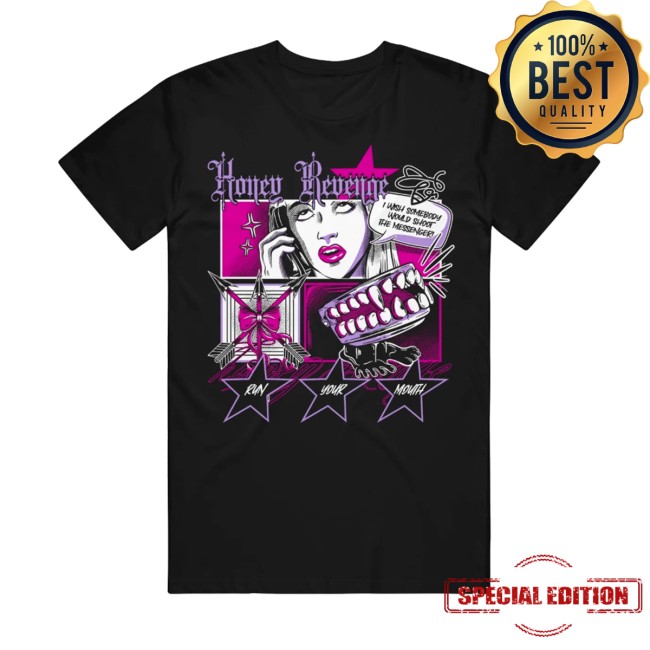Honey Revenge Store Merch Comic Black Shirt