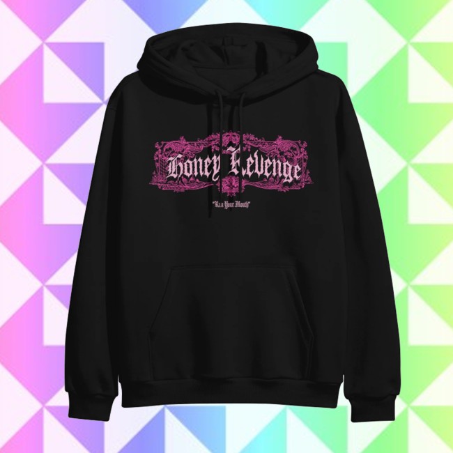 Honey Revenge Store Merch Kitty Black Pullover Hoodie