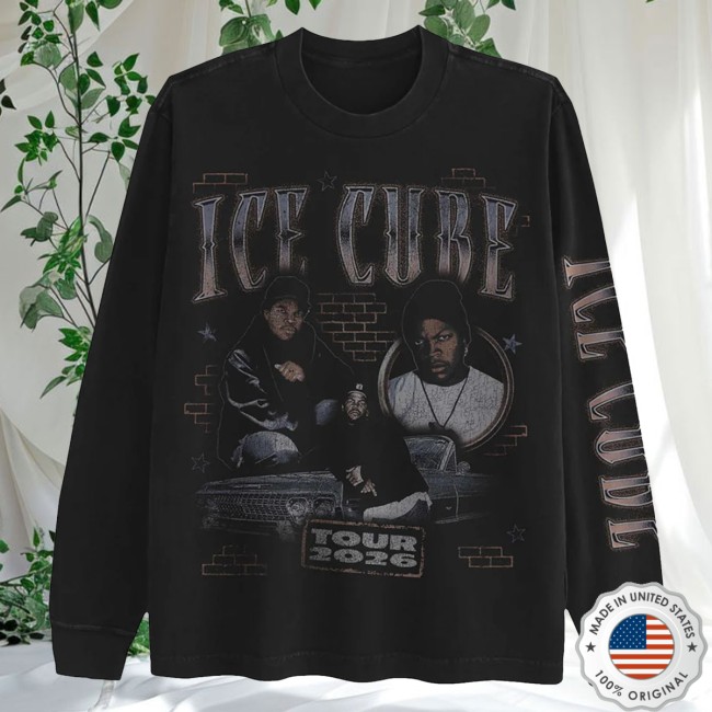 Ice Cube Merch Store 2026 Logo Long Sleeve Tour T-Shirt 3 Ice Cube Merch Store 2026 Logo Long Sleeve Tour T-Shirt