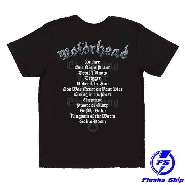 Imotorhead Store Merch Kiss Of Death Tracklist Shirt