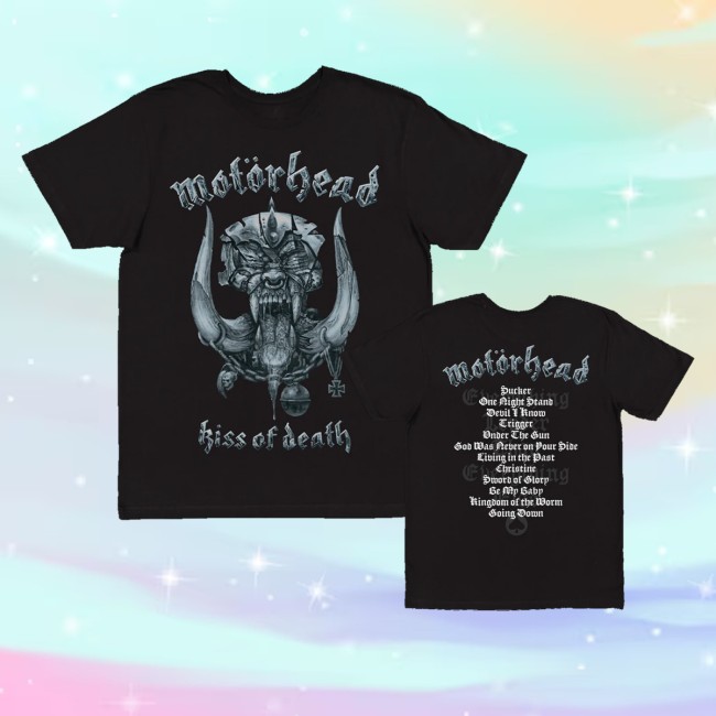 Imotorhead Store Merch Kiss Of Death Tracklist Shirt