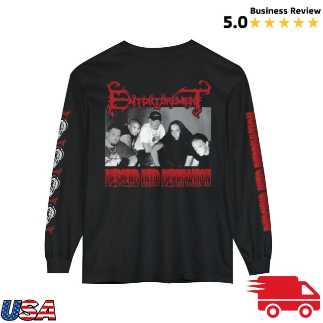 Iron Fortress Records Store Merch Entorturement Descend Into Deprivation Longsleeve Shirt