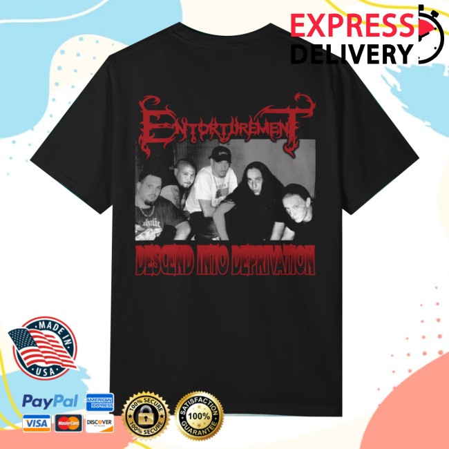 Iron Fortress Records Store Merch Entorturement Descend Into Deprivation Shortsleeve Shirt