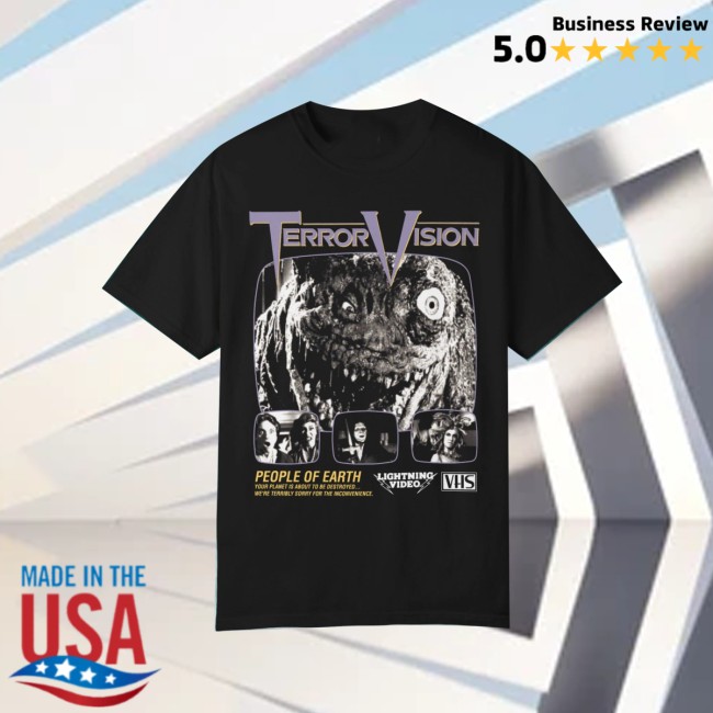 Iron Fortress Records Store Merch Terror Vision Horror Movie Shirt