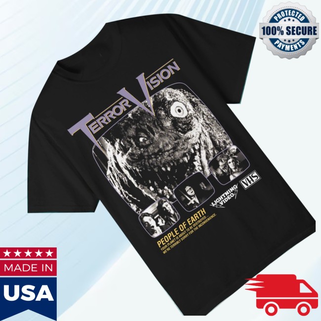 Iron Fortress Records Store Merch Terror Vision Horror Movie Shirt