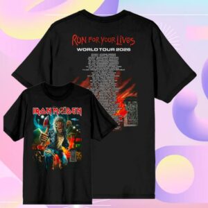 Iron Maiden Merch Shop Store Run For Your Lives 2026 Tour Tee