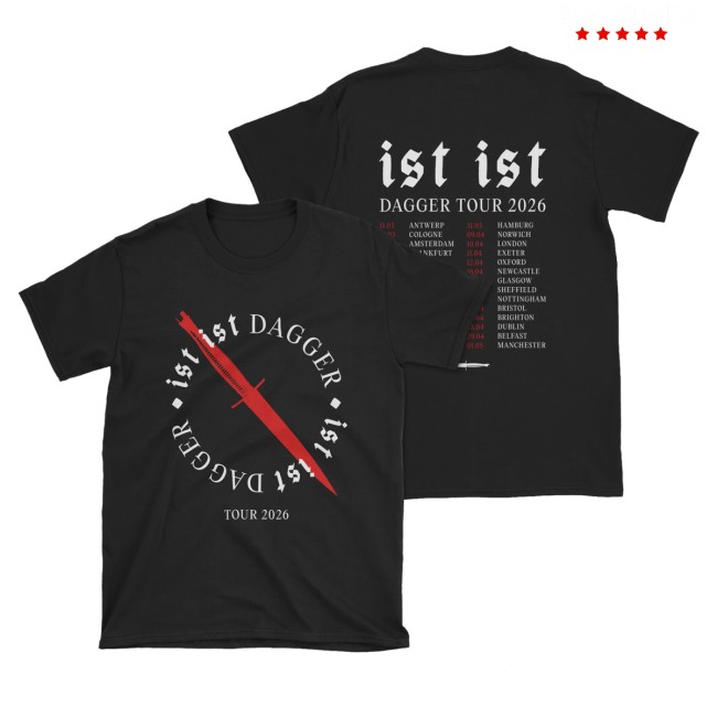 Ist Ist Merch Store Dagger 2026 Tour T-Shirt