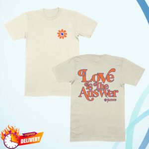 James Merch Store Love Is The Answer T-Shirt Natural