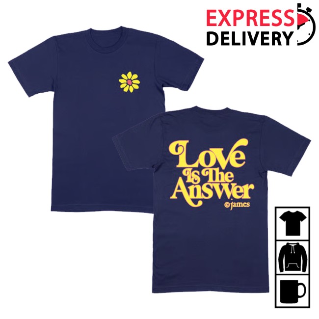 James Merch Store Love Is The Answer T-Shirt Navy