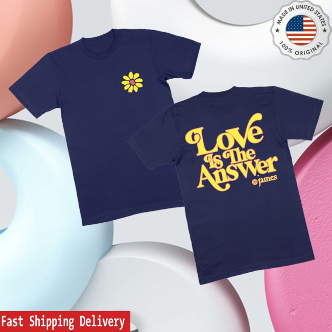 James Merch Store Love Is The Answer T-Shirt Navy