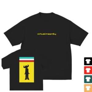Jamiroquai Merch Shop Store Virtual Insanity (30Th Anniversary) Single Cover Black T-Shirt