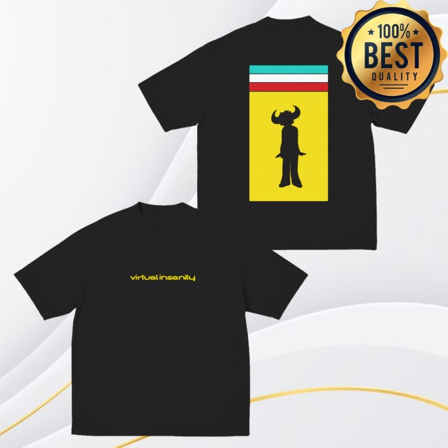 Jamiroquai Merch Store Virtual Insanity 30th Anniversary Single Cover Black T-Shirt