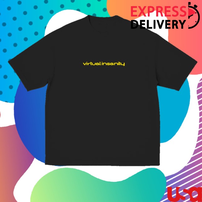 Jamiroquai Store Merch Virtual Insanity (30Th Anniversary) Single Cover Black Shirt