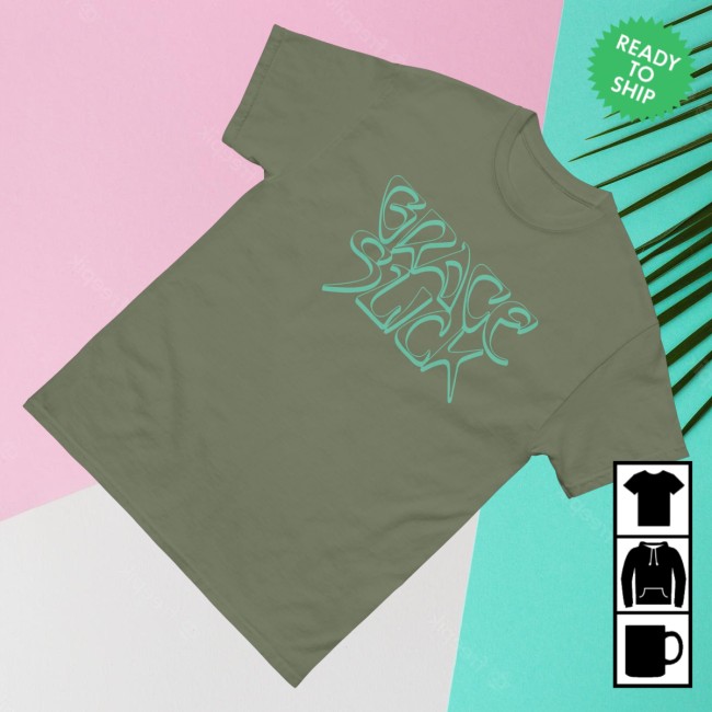 Jefferson Airplane Merch Store Grace Slick Logo Tee Military Green