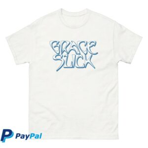 Jefferson Airplane Merch Store Grace Slick Logo Tee White