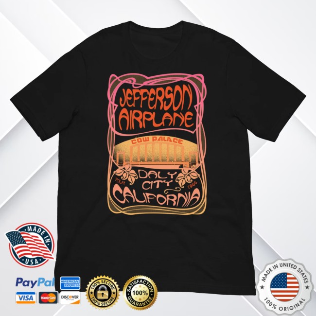 Jefferson Airplane Merch Store Jefferson Airplane Daly City Tour Tee
