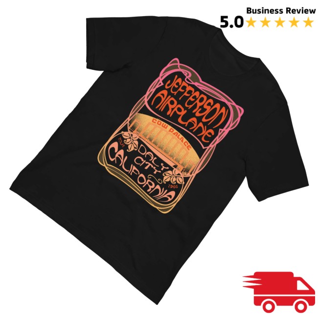 Jefferson Airplane Merch Store Jefferson Airplane Daly City Tour Tee