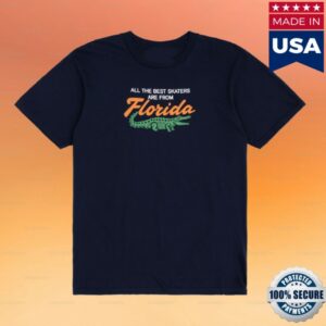 Jenkem Magazine Merch Store Florida Shirt (Navy)