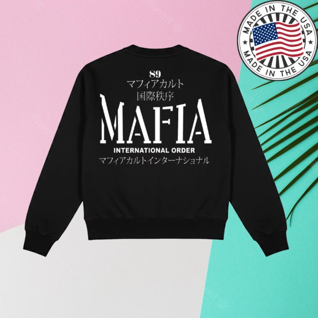 Jpegmafia Store Merch Mafia Intl. Crewneck Black