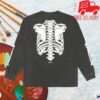 Juice Store Merch Bone Garment Dye Long Sleeve Shirt (Black)