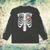 Juice Store Merch Bone Garment Dye Long Sleeve Shirt (Black)