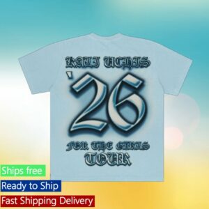 Kali Uchis Merch Store Blue Ftg Tour Airbrush Tee