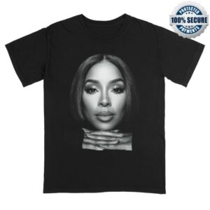 Kelly Rowland Merch Store Photo Tour Tee Black&White
