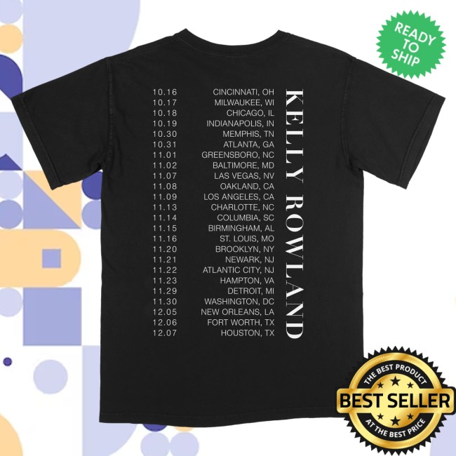 Kelly Rowland Merch Store Photo Tour Tee Color