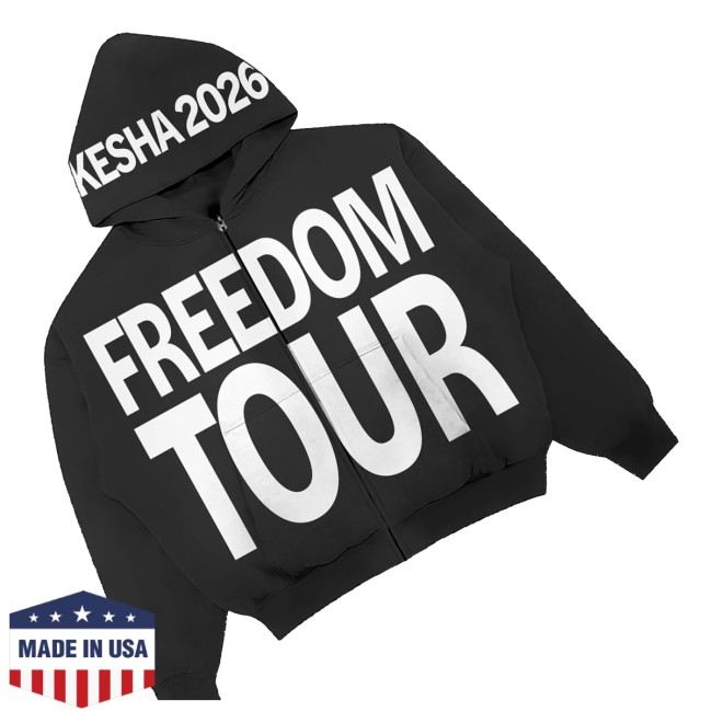 Kesha Merch Store Tour Zip-Up Hoodie 3 Kesha Merch Store Tour Zip-Up Hoodie