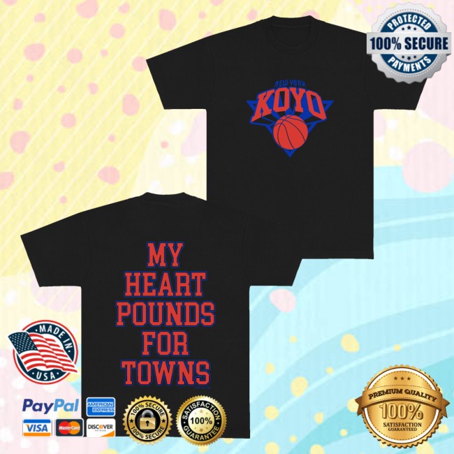 Koyo Shop Merch New York Koyo My Heart Pounds For Towns Tee 5 Koyo Shop Merch New York Koyo My Heart Pounds For Towns Tee