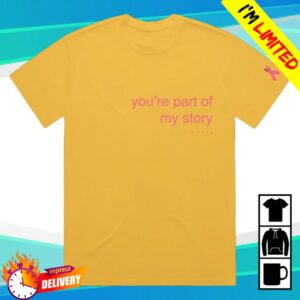 Kylie Minogue Store Merch You're Part Of My Story Tee
