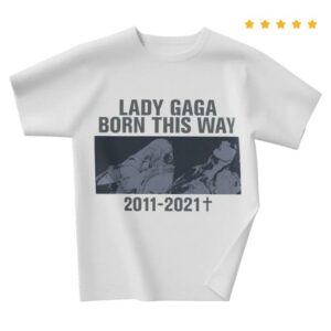 Lady Gaga Merch Store 2011 - 2021 T-Shirt I Lady Gaga Official Limited Merch White