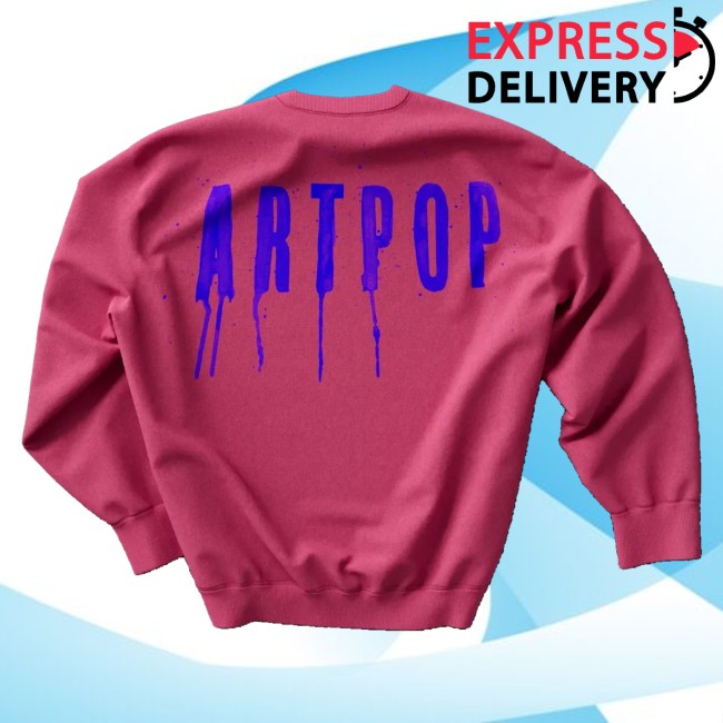 Lady Gaga Store Merch Artpop Drip Crewneck Sweatshirt Lady Gaga Official Limited Merch 4 Lady Gaga Store Merch Artpop Drip Crewneck Sweatshirt Lady Gaga Official Limited Merch