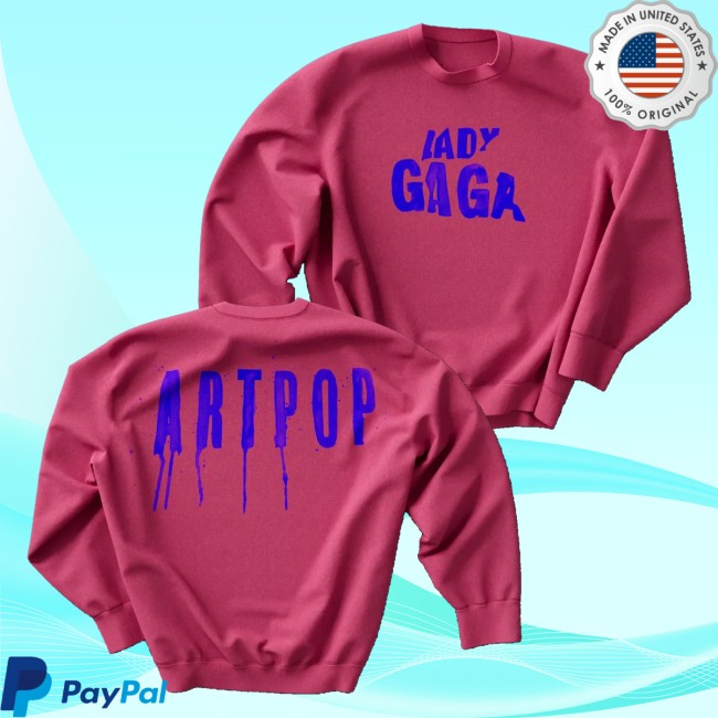 Lady Gaga Store Merch Artpop Drip Crewneck Sweatshirt Lady Gaga Official Limited Merch 5 Lady Gaga Store Merch Artpop Drip Crewneck Sweatshirt Lady Gaga Official Limited Merch