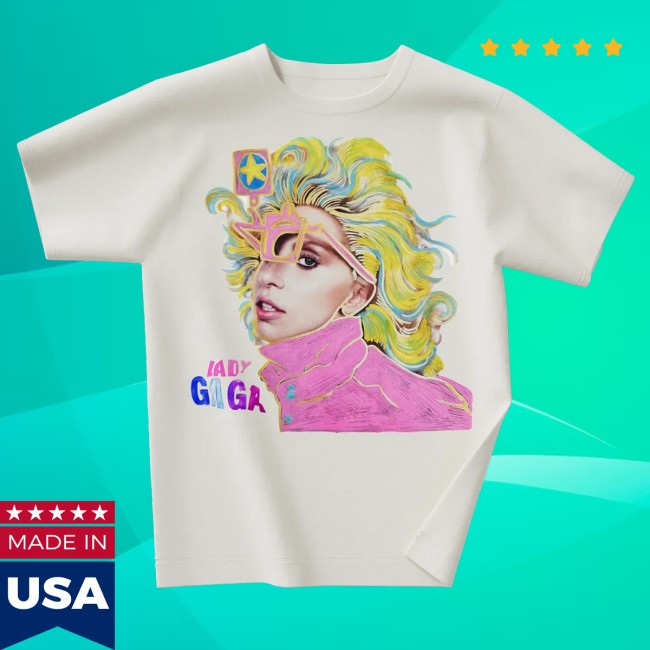 Lady Gaga Store Merch Lady Gaga Artpop Illustrated Glasses Limited T-Shirt 2 Lady Gaga Store Merch Lady Gaga Artpop Illustrated Glasses Limited T-Shirt