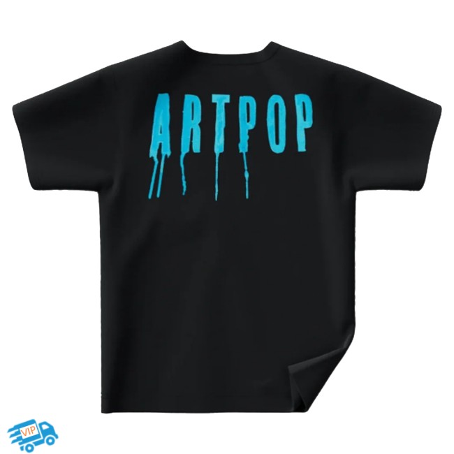 Lady Gaga Store Merch Lady Gaga Artpop Marker Collage Mask T-Shirt 4 Lady Gaga Store Merch Lady Gaga Artpop Marker Collage Mask T-Shirt
